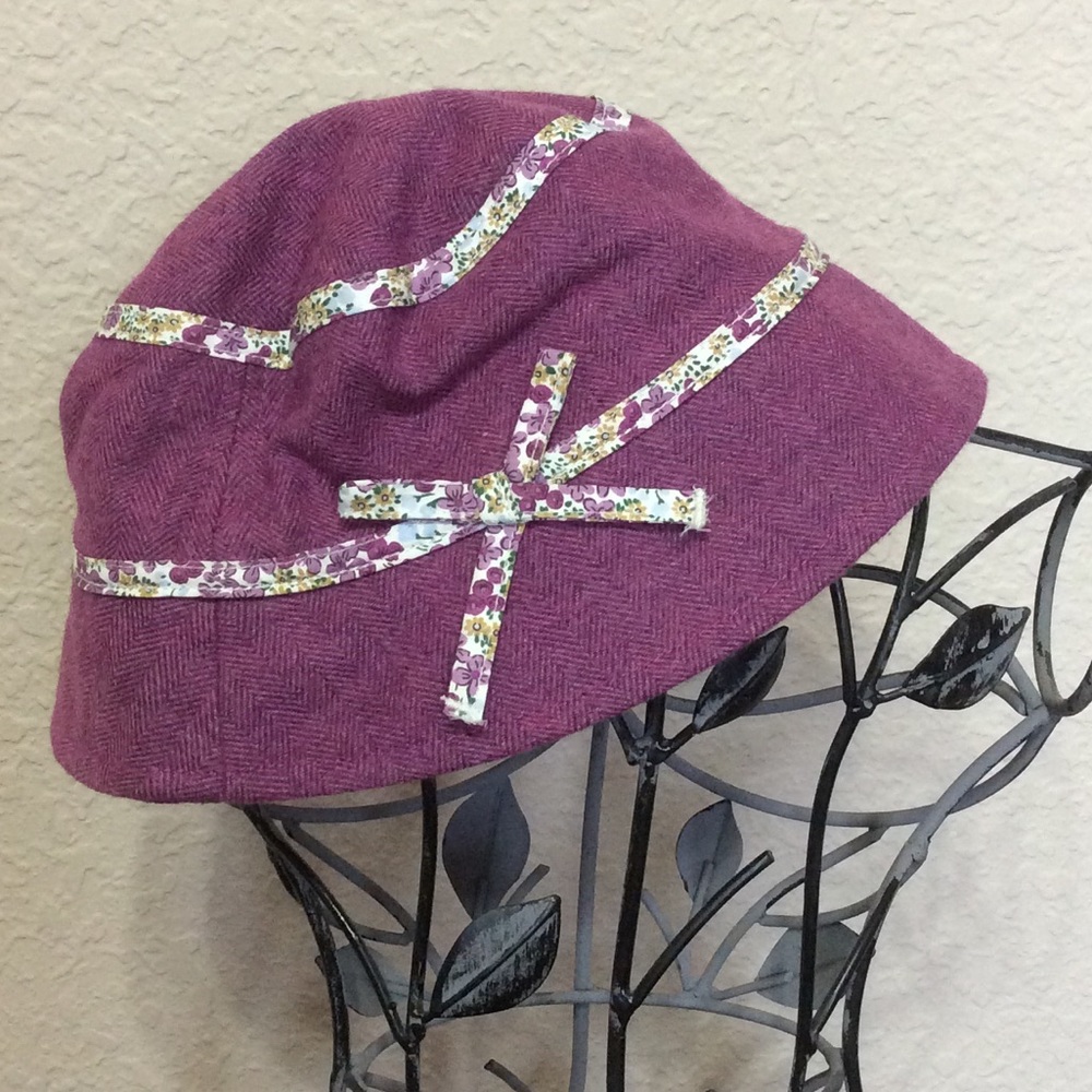 GAP Kids Girls Summer Hat Purple & Floral S/M
